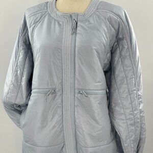 Free People Movement Ice Blue Down Packable Liner Jacket Coat XS NEW Oversized